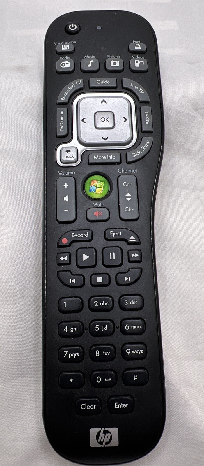 Genuine HP Microsoft Windows Media Center Remote Control #5070-2583