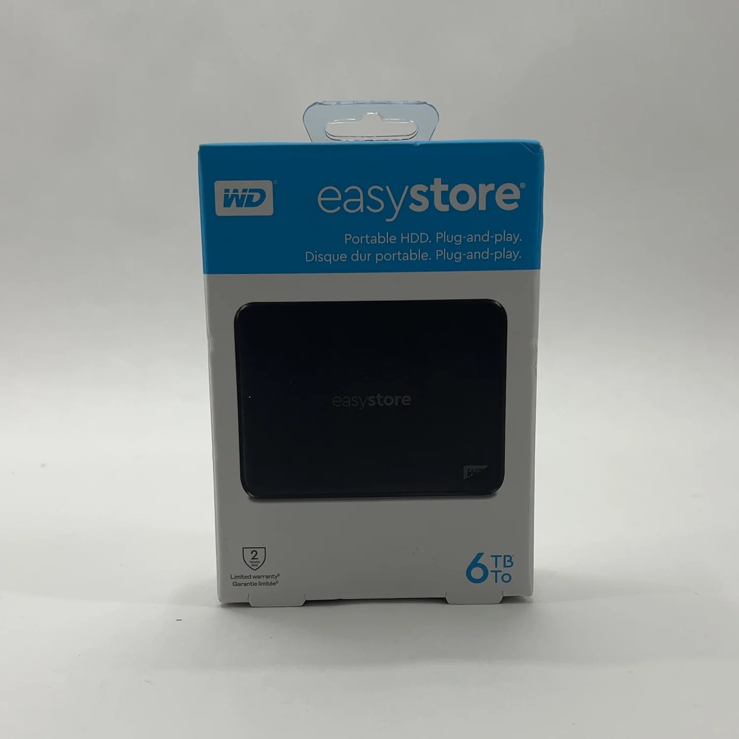 New Western Digital WD Portable EasyStore 6TB Micro USB-B to USB-C HDD