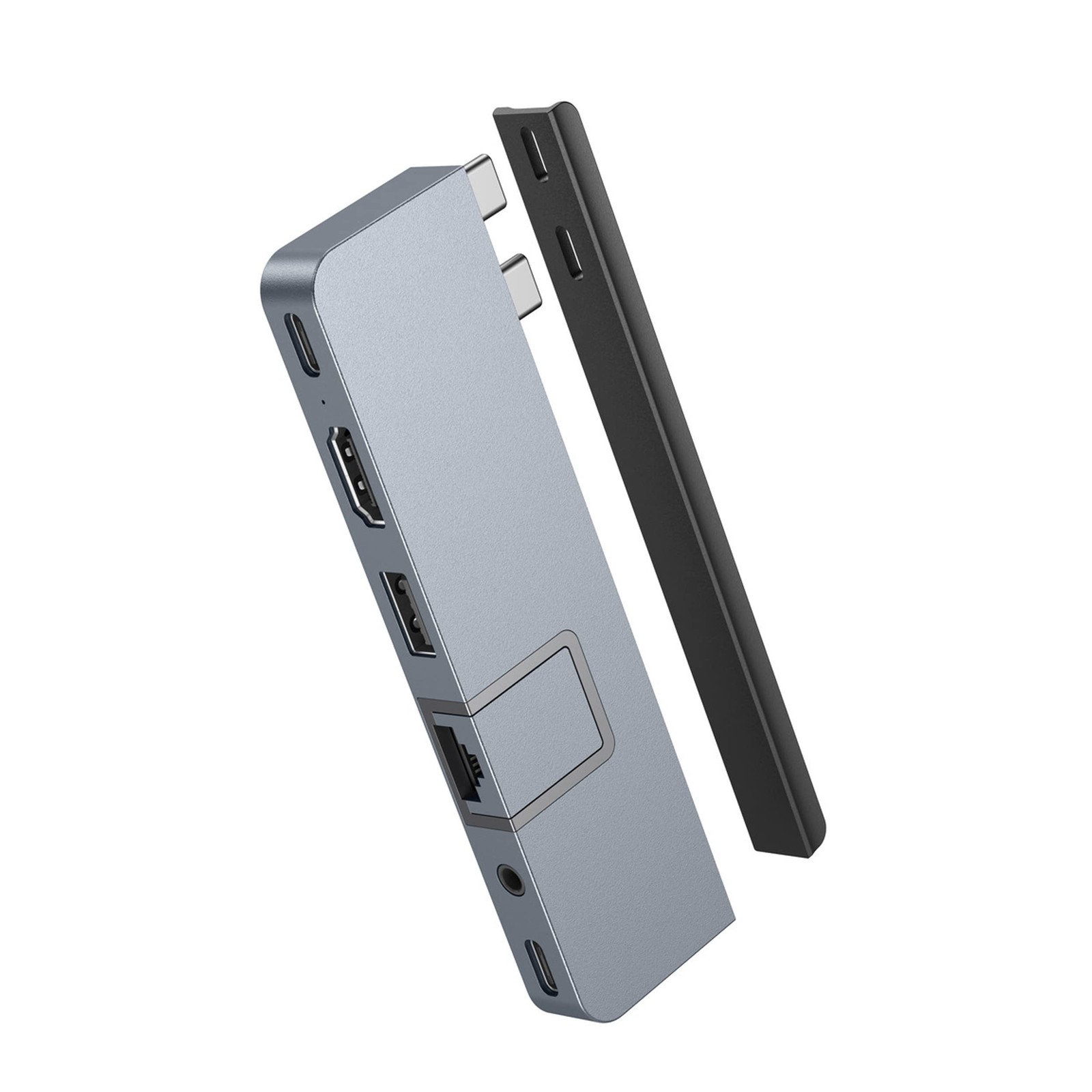 Hyper HyperDrive Duo 7-in-2 USB Hub HD575-GRAY Gray 4K60Hz HDMI, 100W PD