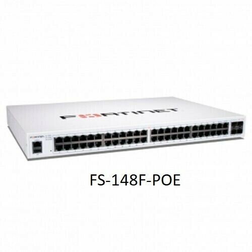 Fortinet FortiSwitch FS-148F-POE 48 port +1 year fortiCare premium support