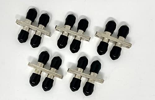 Fiber Optic Adapter ST Multimode Or Singlemode Duplex Coupler 5 Pack Connector