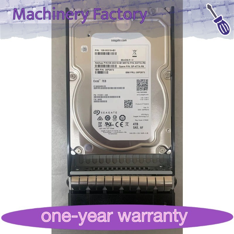 New NETAPP X477A-R6 4TB SAS 7.2K RPM HARD DRIVE 108-00315 DS4246 DS4243 X477A