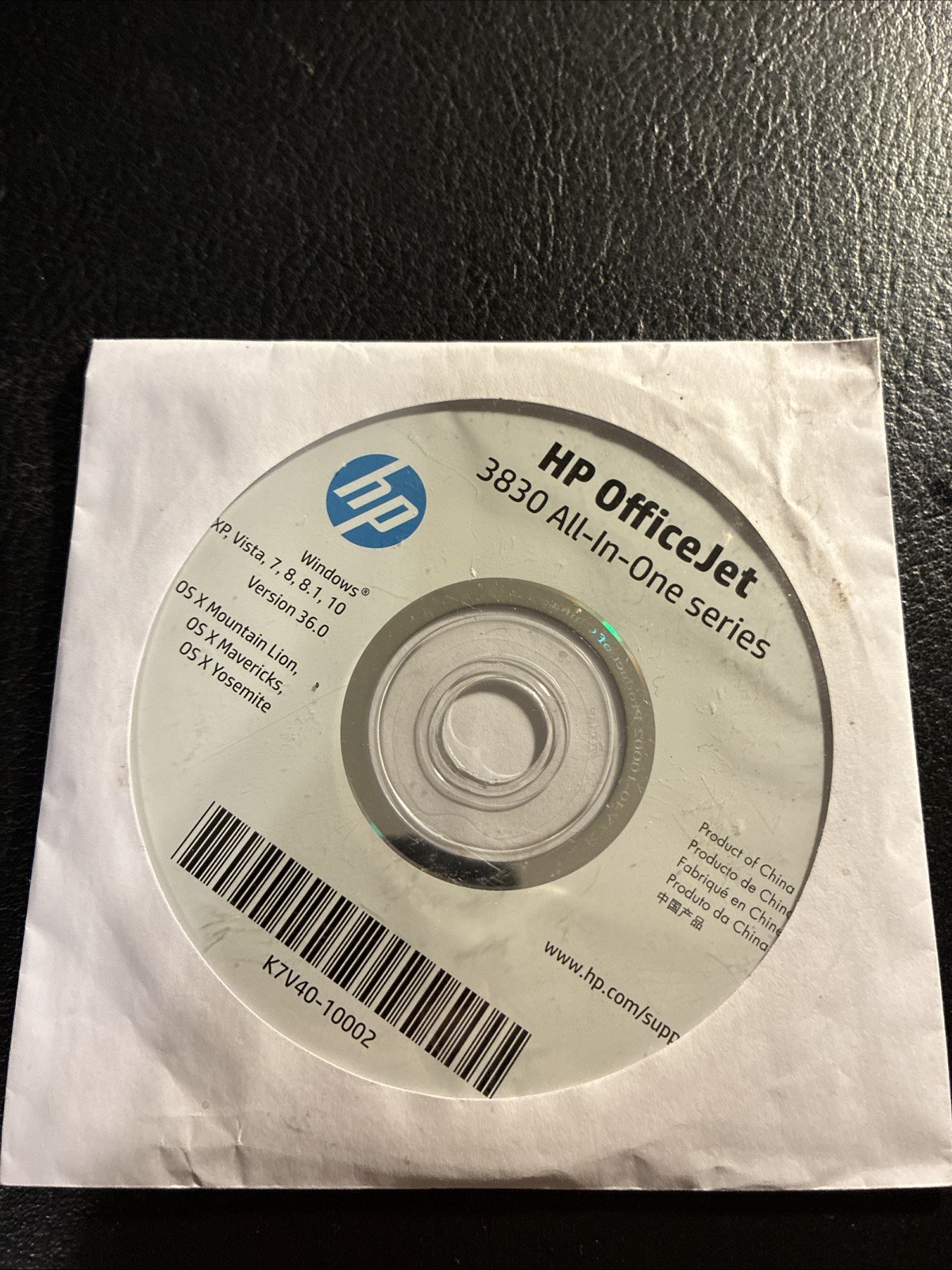 HP OfficeJet 3830 INSTALL DISK / Drivers Software CD Disk Only