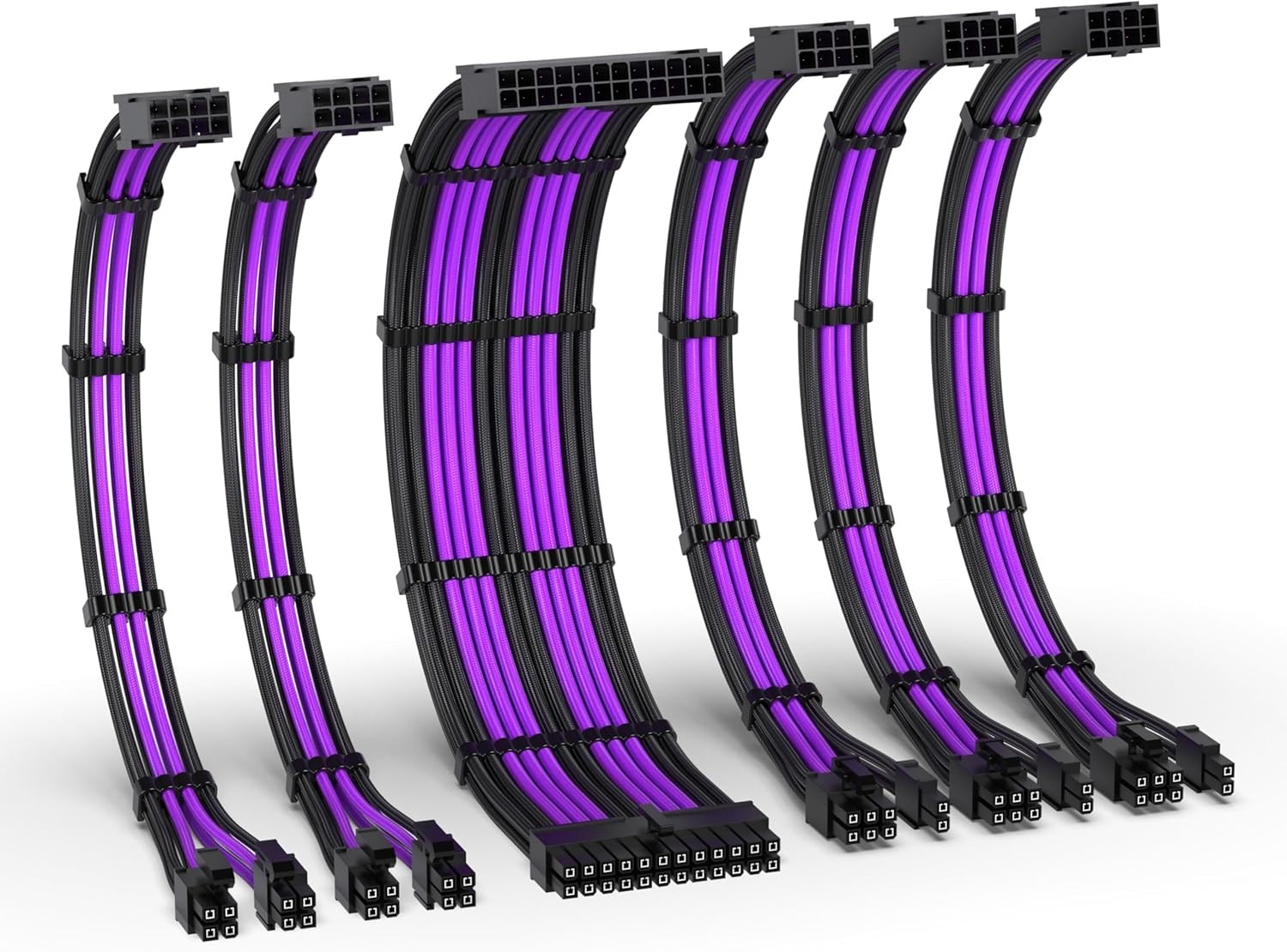 PSU Cable Extension Kit,16Awg Power Supply Extension Cable,1X24Pin/2X4+4 Eps/3X6