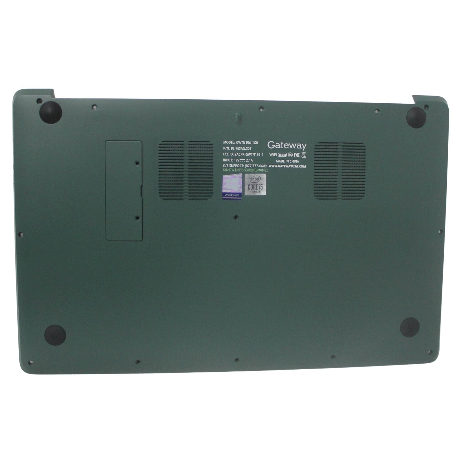 BASEGATEWAYGREEN Gateway Bottom Base Cover Green Gwtn156-1Gr "GRADE A"