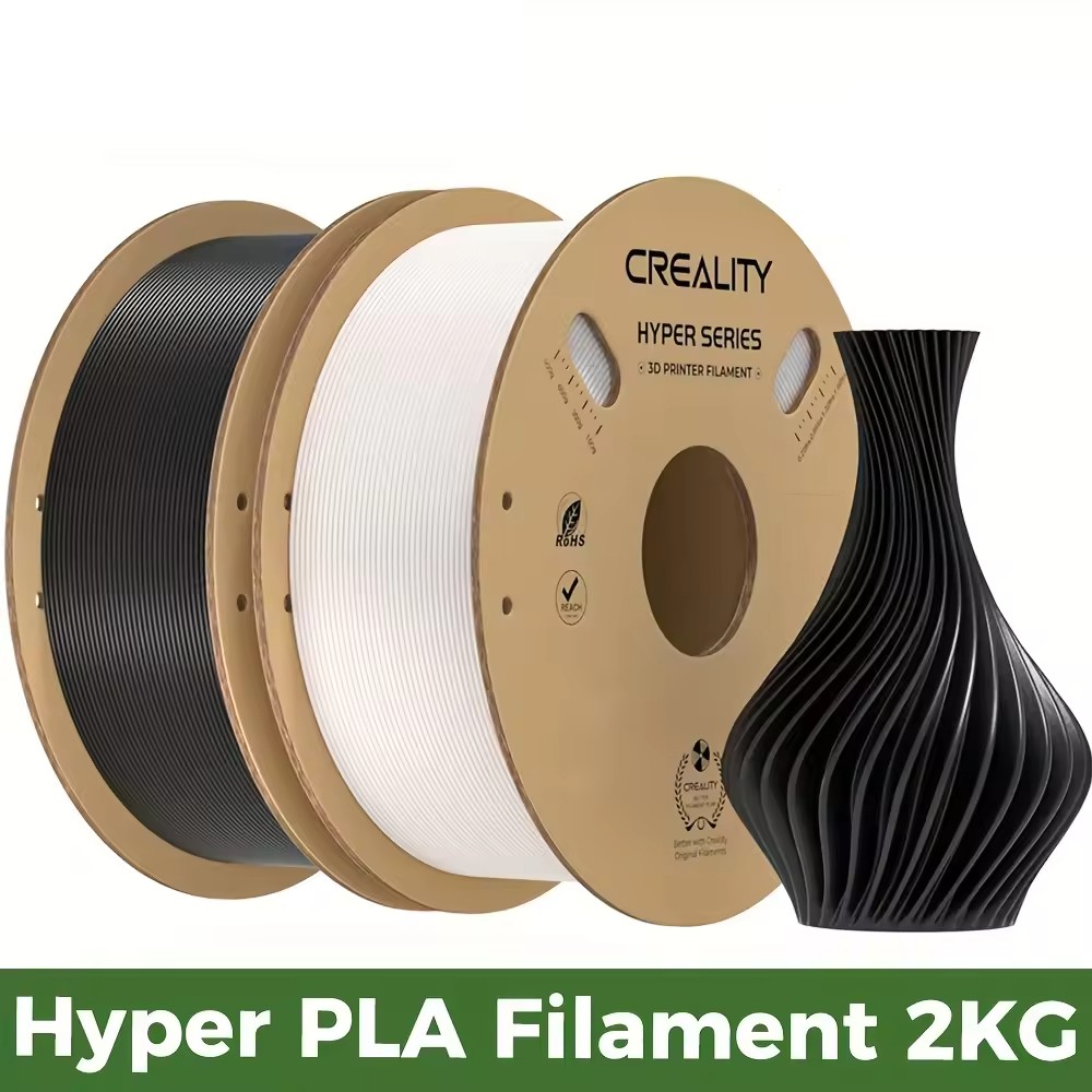 CREALITY 2pcs Hyper PLA Filament 1.75mm 1KG 3D PLA Filament for K1/K1 Max/Ender