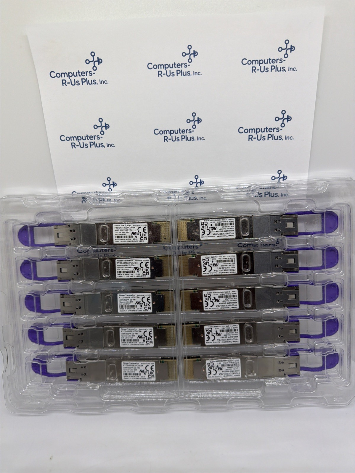 Finisar FTCD4313E2PCLFBA Transceiver 400G QSFP-DD FR4 13XX nm 3km SMF
