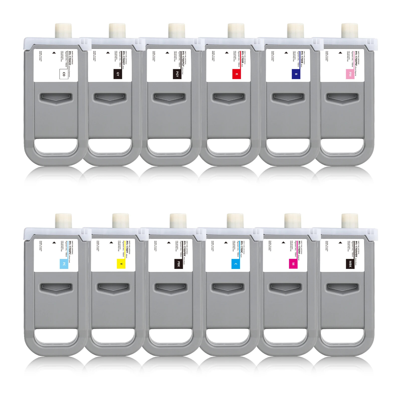 700ML Ink Cartridge PFI-1700 For Canon Pro 2000 4000 6000 2100 4100  Printers 