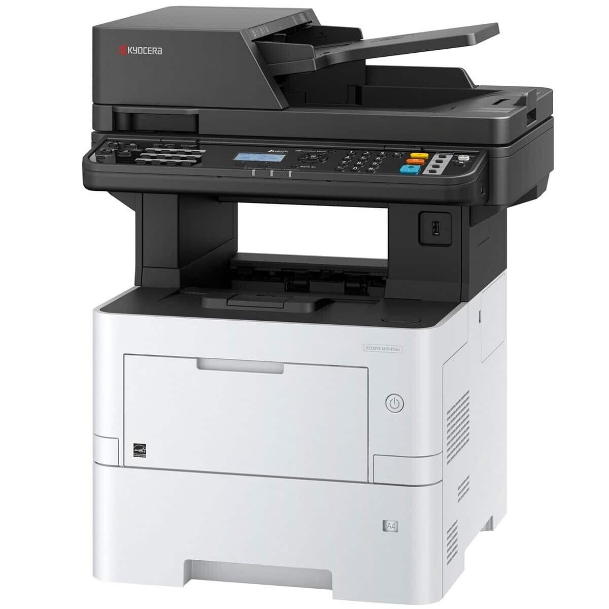 Kyocera  ECOSYS M3145idn Mono MFP Laser printer Copy Scan 45PPM 32K pages 