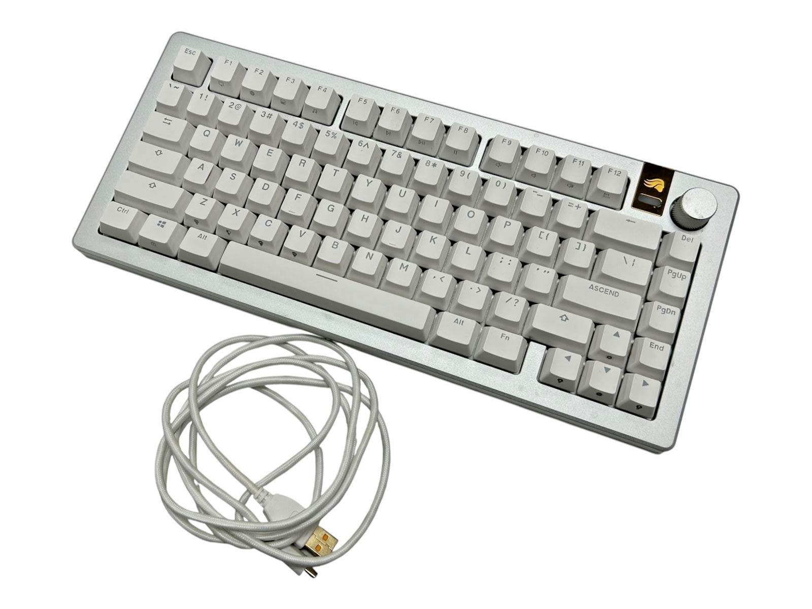 Glorious GMMK 3 PRO HE 75% Wireless Linear Switch, Silver, READ DESCRIPTION...