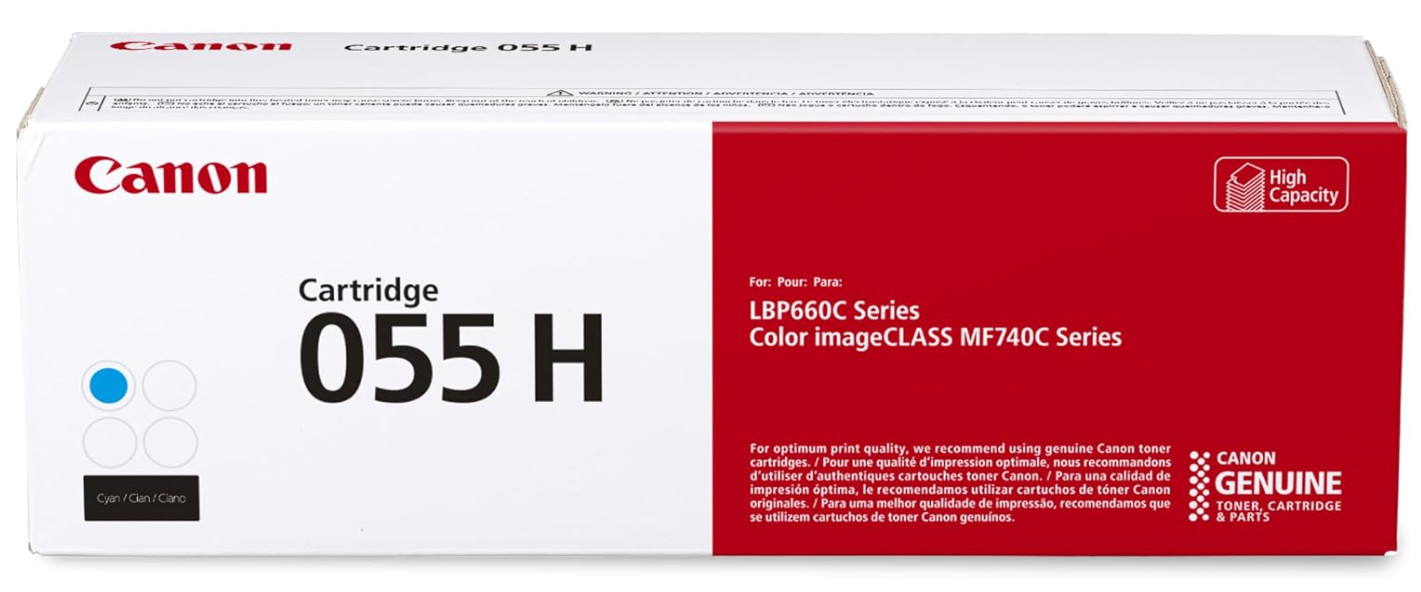 Canon 055H Cyan Toner Genuine OEM High Yield 5900 Pages New