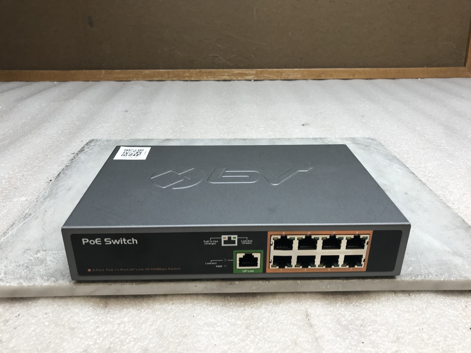 BV-Tech POE-SW801 9-Port PoE Switch 8-Port 100Mbps 150W for IP Cameras CCTV LAN
