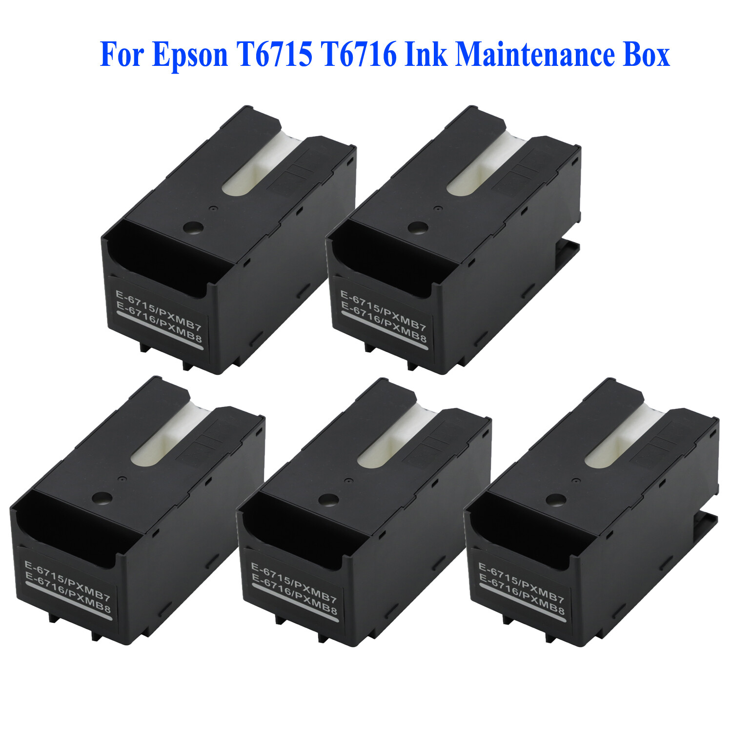 For Epson T6715 T6716 Ink Maintenance Box for Workforce Pro WF-4720DWF 5PCS