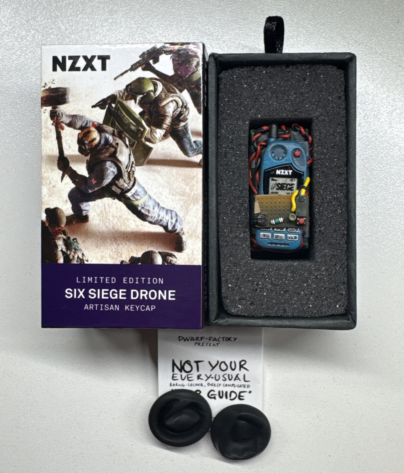 NZXT/Dwarf Factory Limited Edition Rainbow Six Siege Drone Artisan Keycap (Blue)
