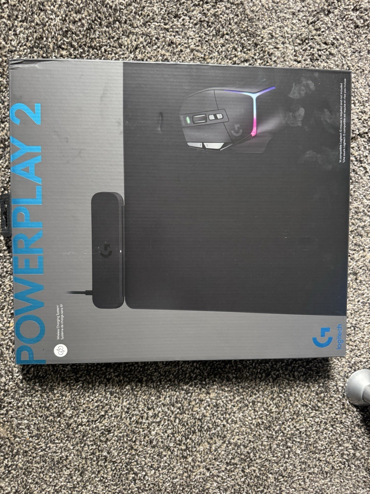 Logitech POWERPLAY 2 Wireless Charging Gaming Mouse Pad Black Non-Slip