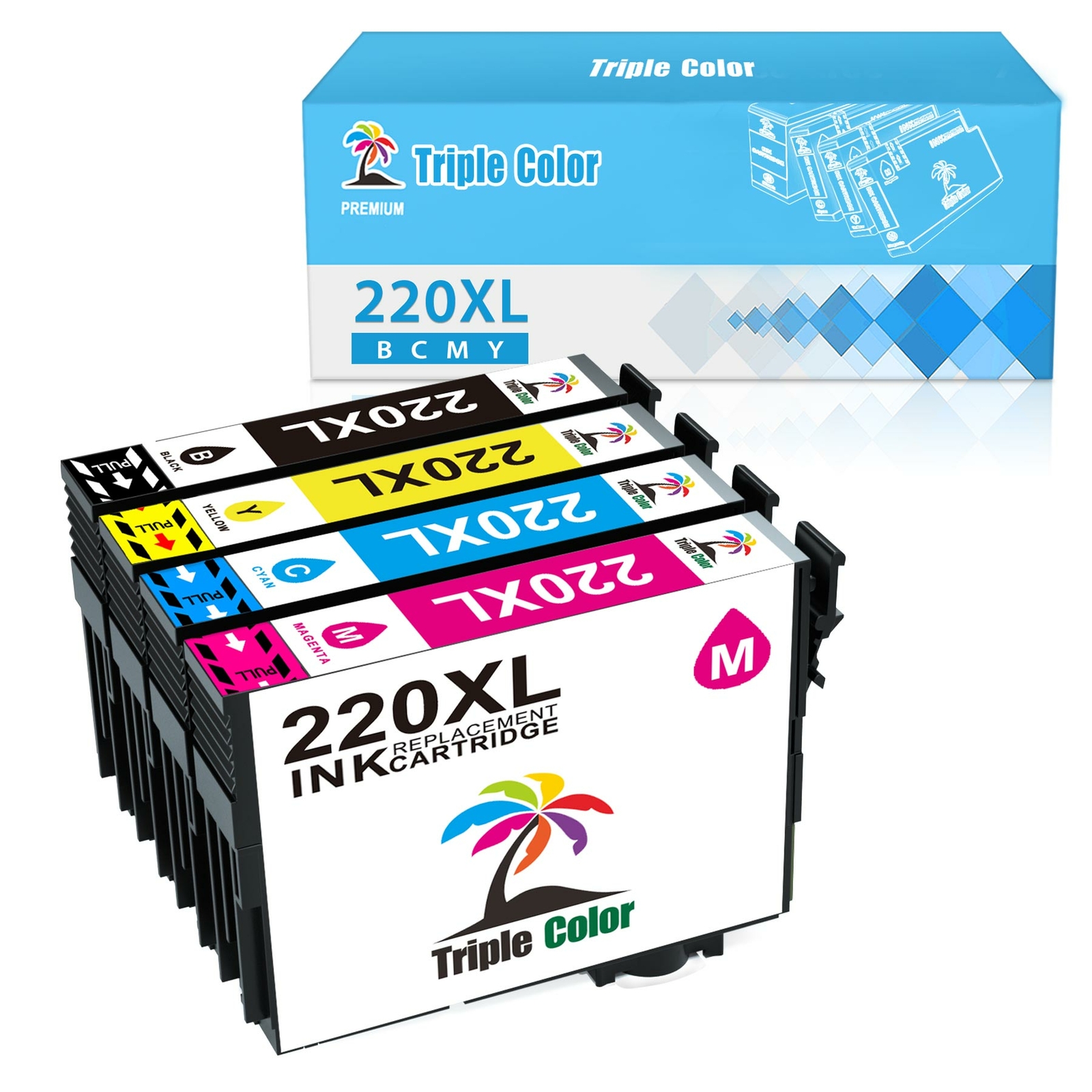 Ink Cartridges 220XL for Epson WorkForce WF2650 WF2660 WF2750 XP-420 Printer