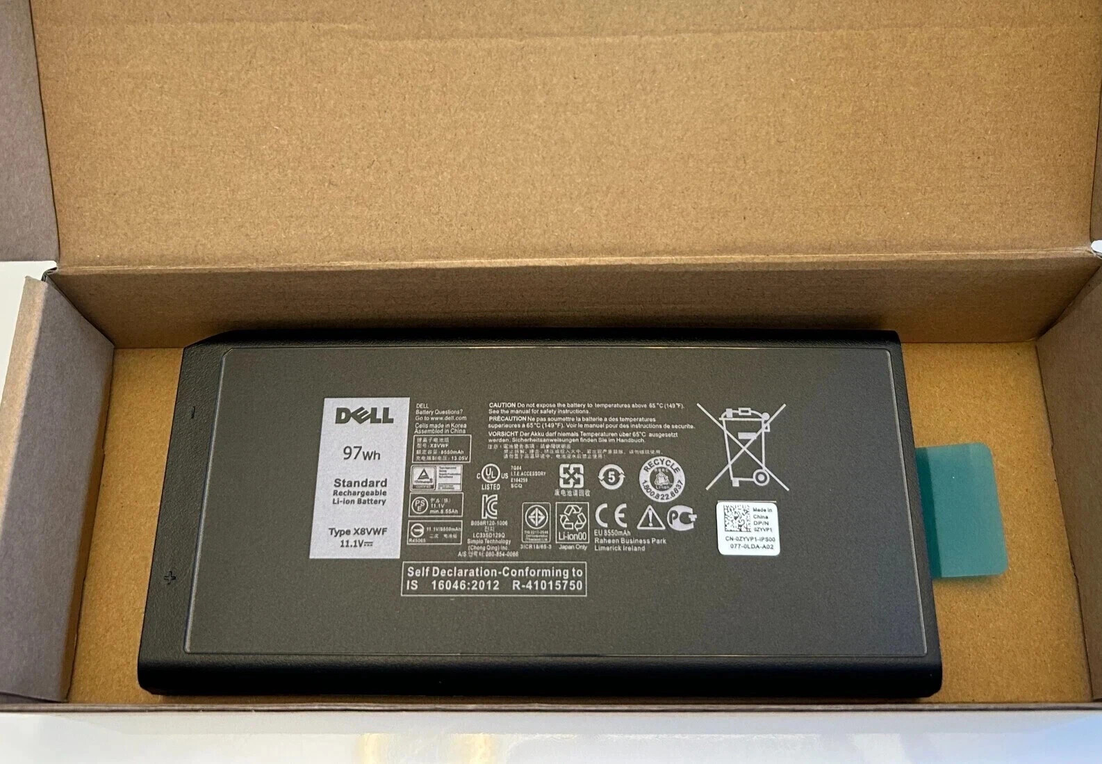 OEM Genuine X8VWF Battery For Dell Latitude 14 Rugged 5404 5414 E5404 7404 7414