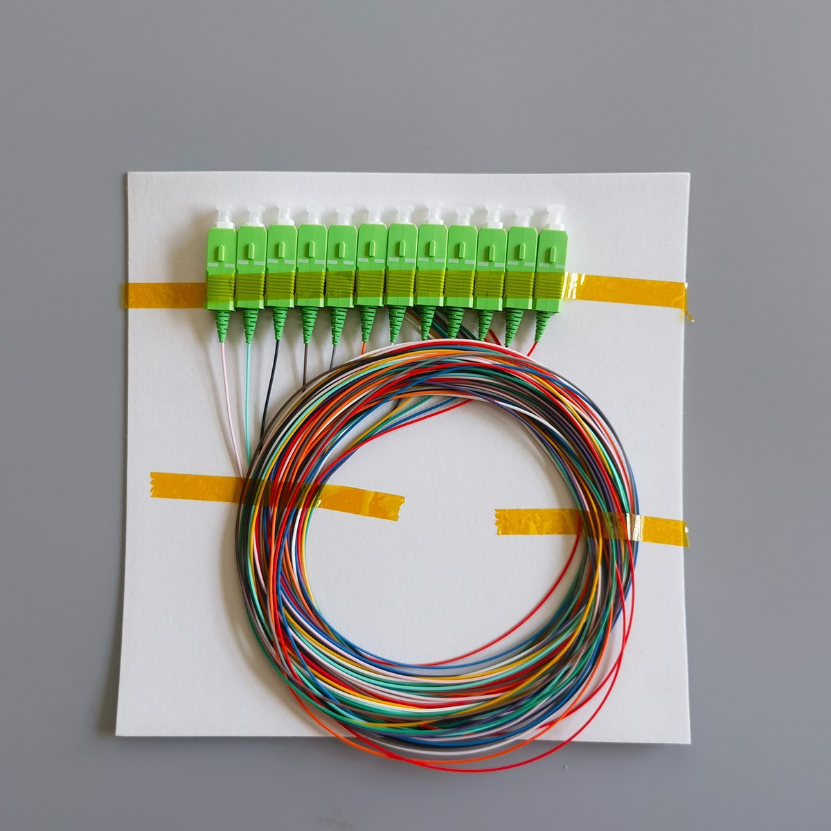 Wholes1/3/5pcs Fiber Optic Pigtail Cable 12-Core Single Mode SC/APC 2M FTTH