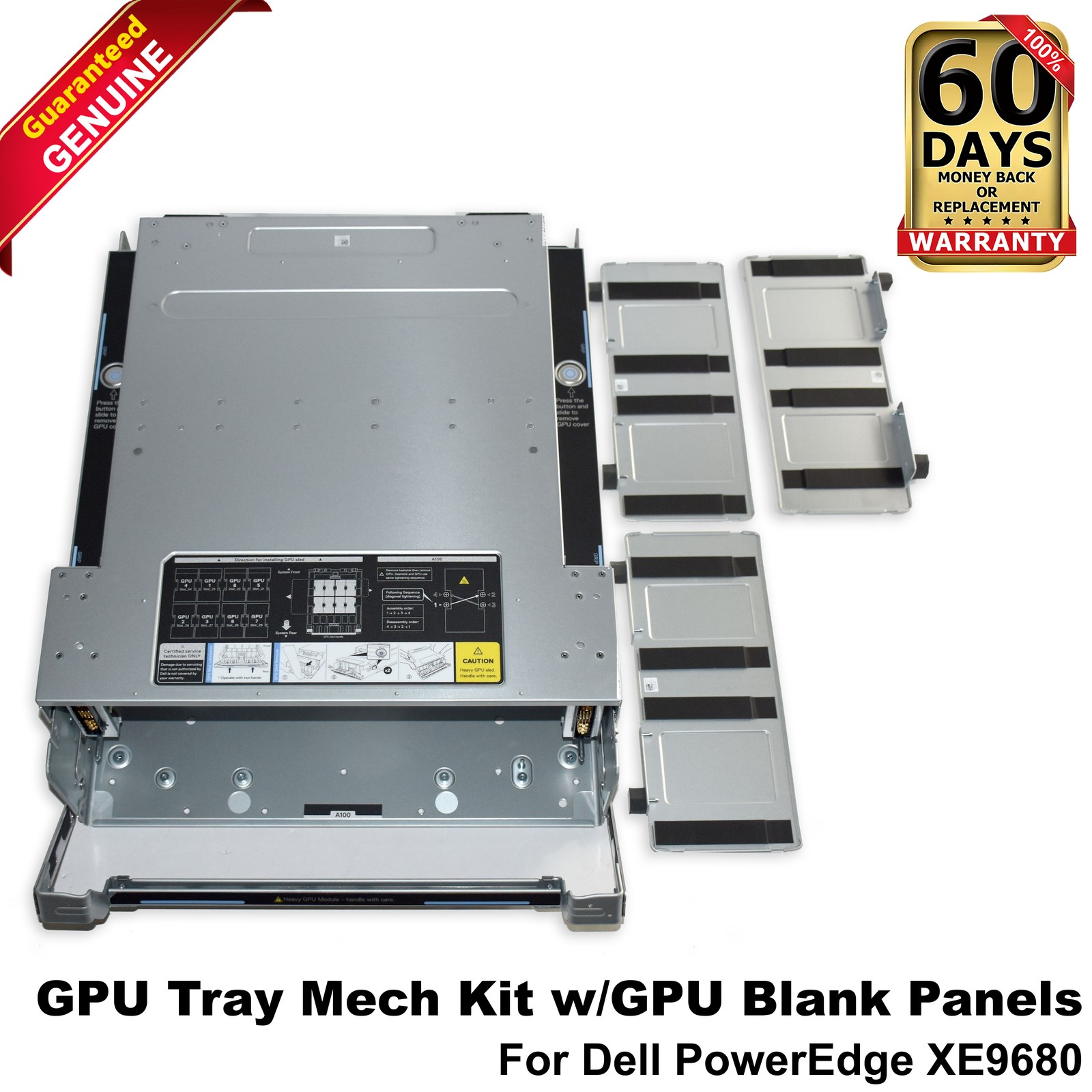 Dell PowerEdge XE9680 A100 SXM Heavy GPU Tray Mech Kit w/ GPU Blank Panels 5YY9F