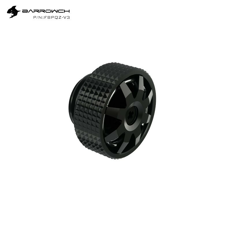 BarrowCH Barrow G1/4" Multicolor Manual Exhaust Valve Release Air Plug , Black