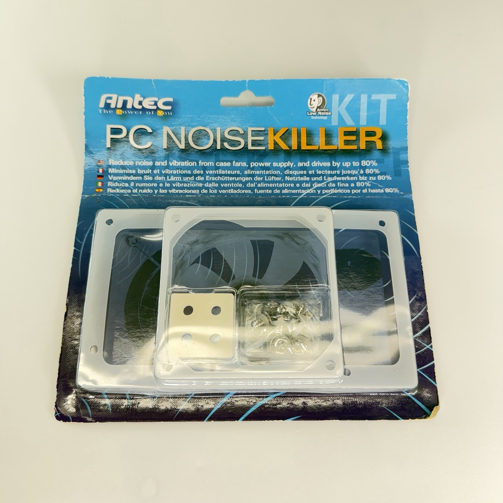 Antec PC Noise Killer 80mm Fan Power Supply Casings 3 Pack Vibration Reduction