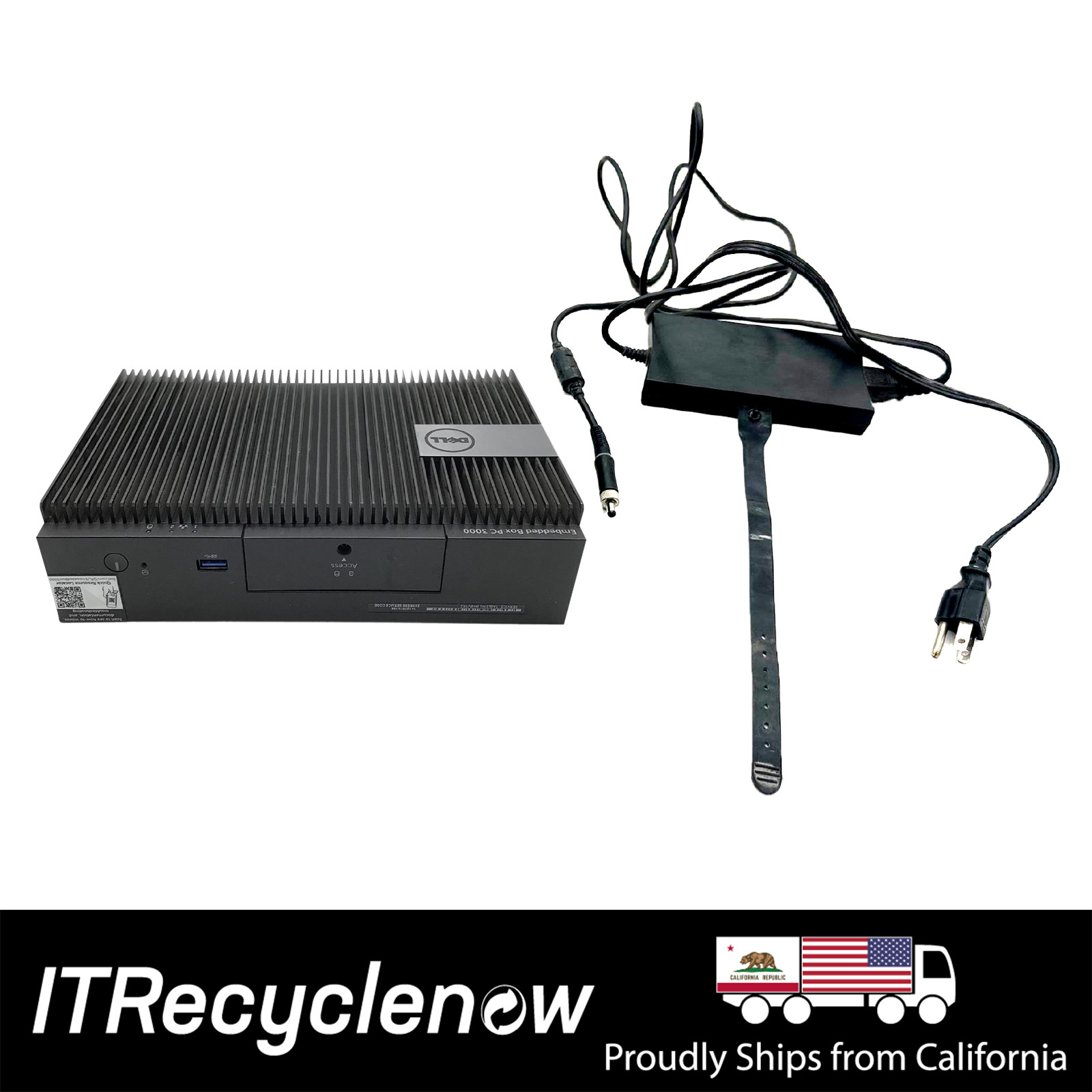 Dell Embedded Box Ruggedized Fanless POS Intel Atom 8GB RAM 128G SSD w/ PSU