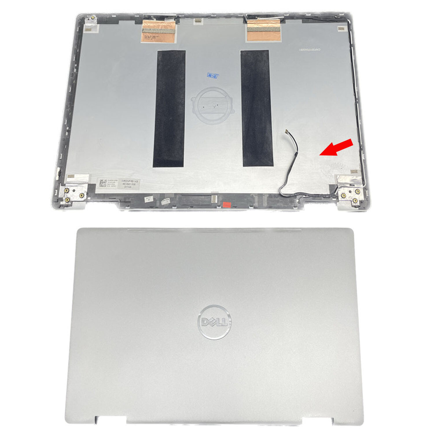 New Silver Back Cover Top Case Lid w/ Wire For Dell Inspiron 15MF 7000 7569 7579