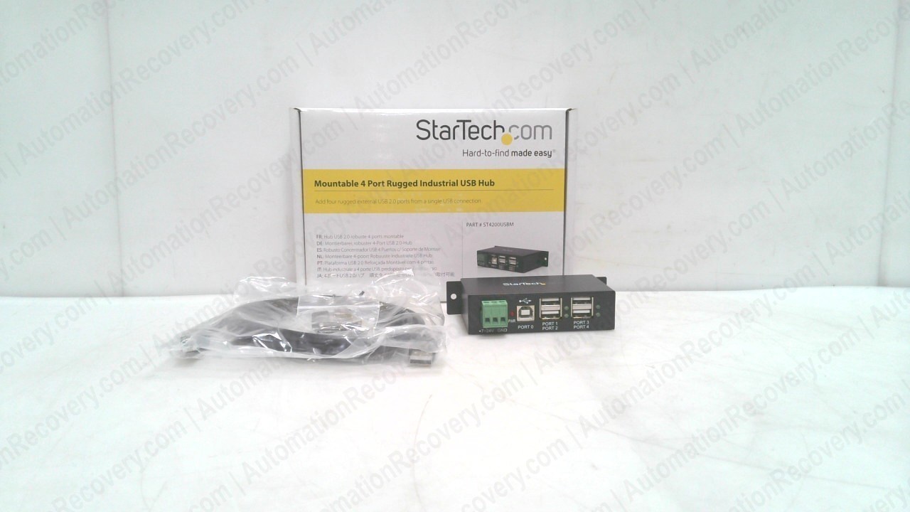 STARTECH ST4200USBM, INDUSTRIAL USB HUB, NEW #354965