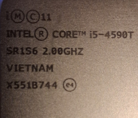 Intel core i5-4590T CPU