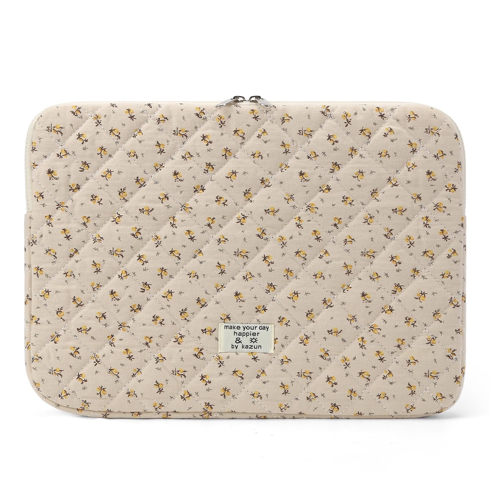 Puffy Laptop Sleeve 13-15.6 Inch Cute Quilted Laptop Protective Case Padded F...