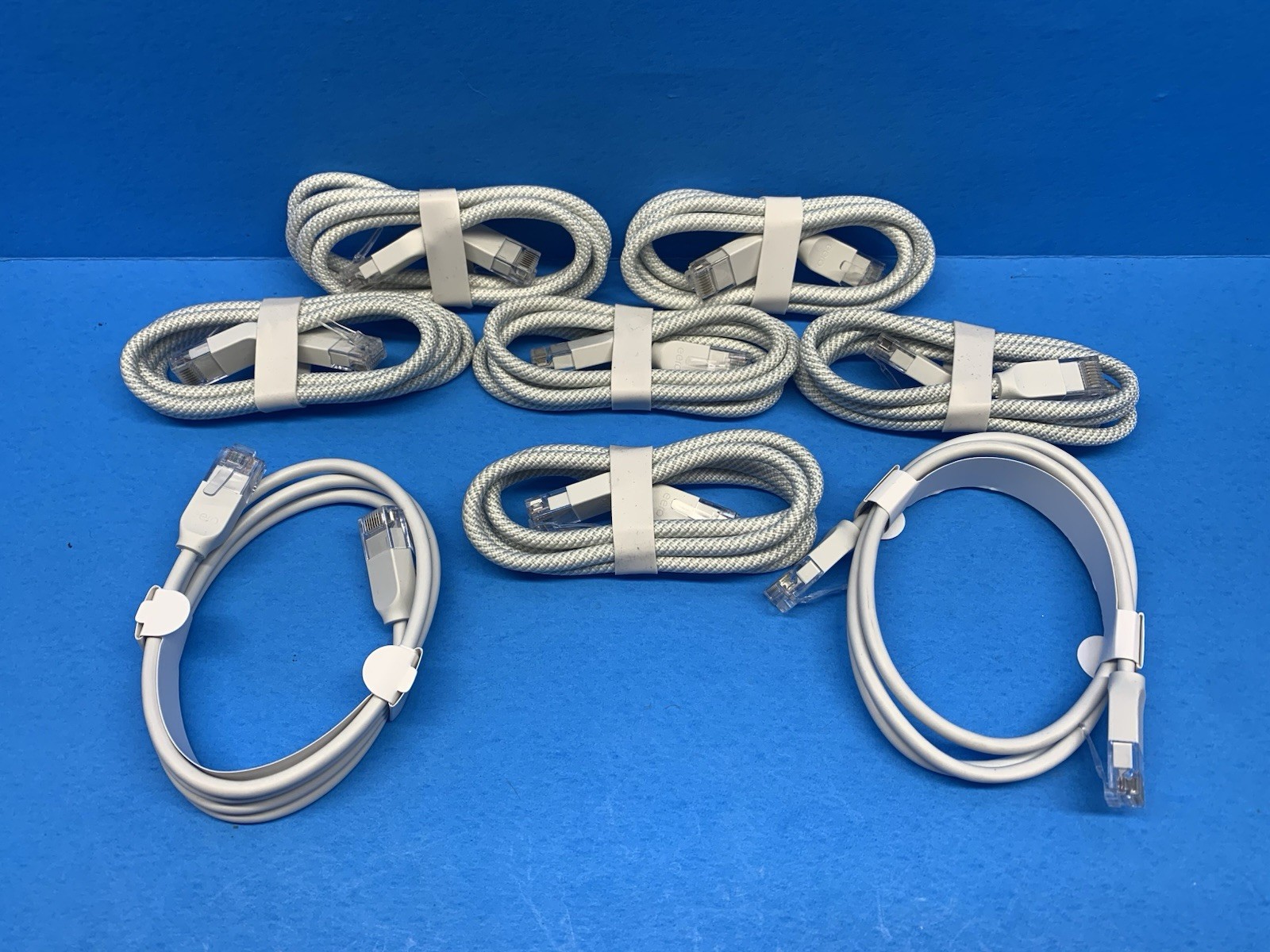 Eero Ethernet Cable Lot x8 Braided NEW cat jumpers 1M Meter