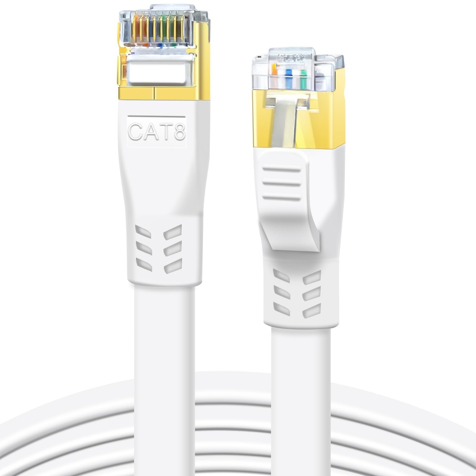 Ethernet Cable 3FT 6FT 10FT 15FT 20FT 25FT 30FT 50FT Cat8 LAN Cord