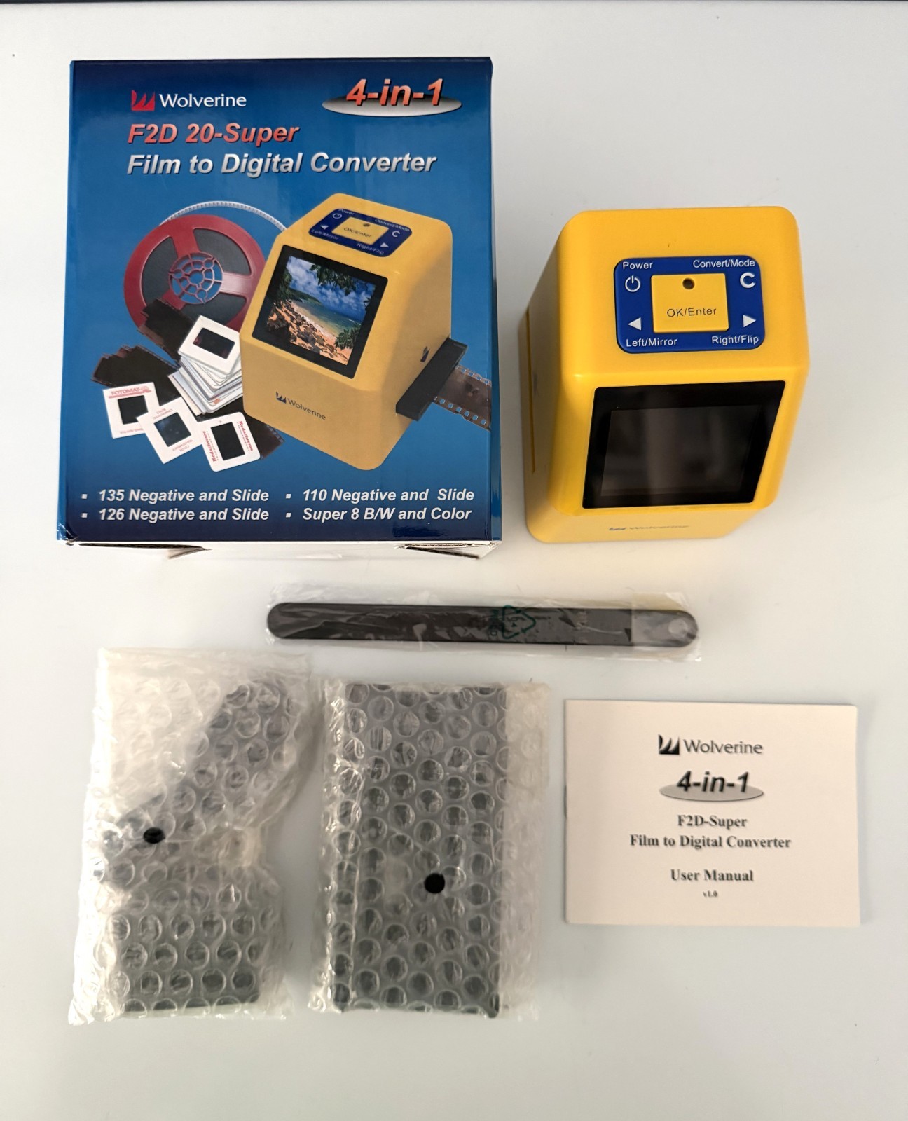 Wolverine F2D 20-Super Film to Digital Converter 4 in 1