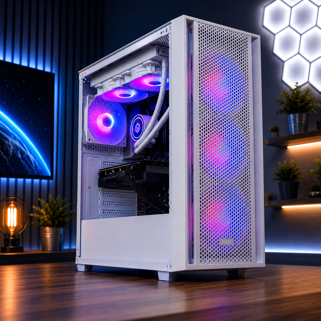 Ryzen 7 64GB RAM 1TB SSD Gaming Computer Desktop PC Nvidia RTX 5060