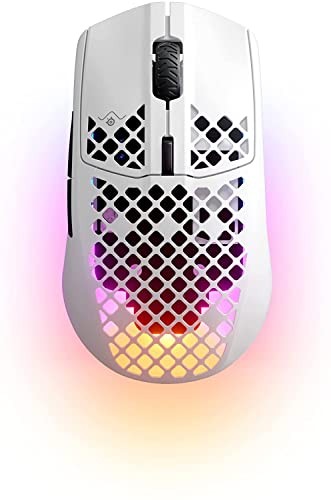 SteelSeries Aerox 3 Snow Wireless Gaming Mouse Ultra-Lightweight with TRUEMOVE
