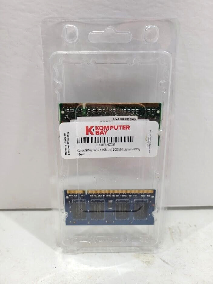 Komputer Bay Desktop Memory 2GB 2 X 1 GB SODIMM Laptop Memory, See Photos