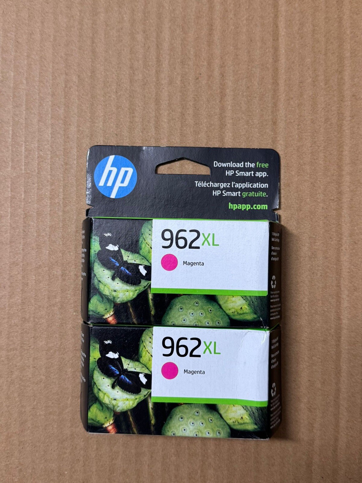 2 x GENUINE HP 962XL HIGH YIELD MAGENTA INK CARTRIDGE 3JA01AN - 2024
