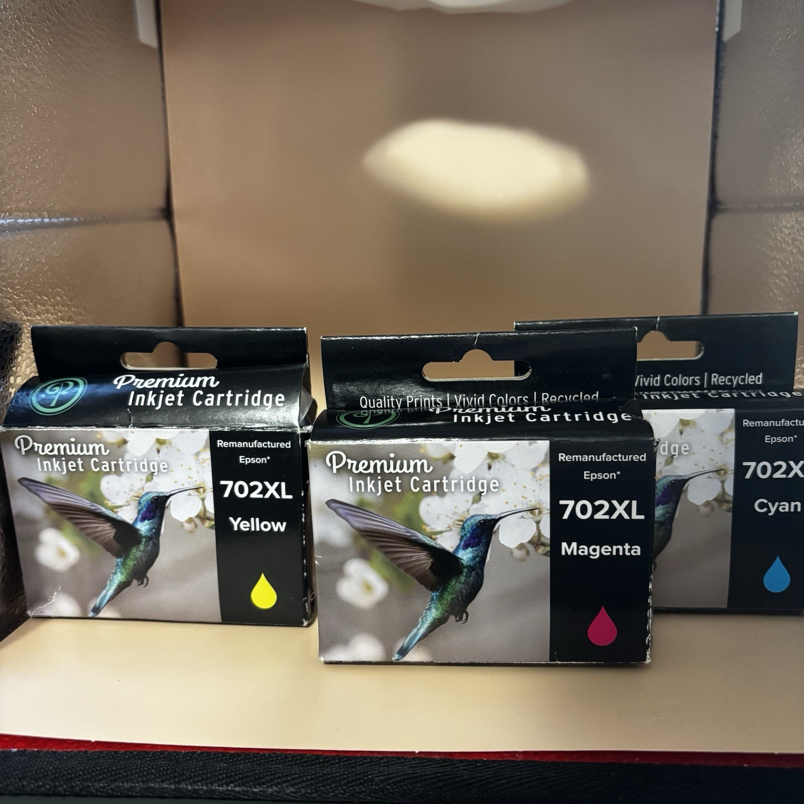 REM EPSON 702XL 3 Pk Cyan Yellow Magenta INK CARTRIDGES New EXP 23/24