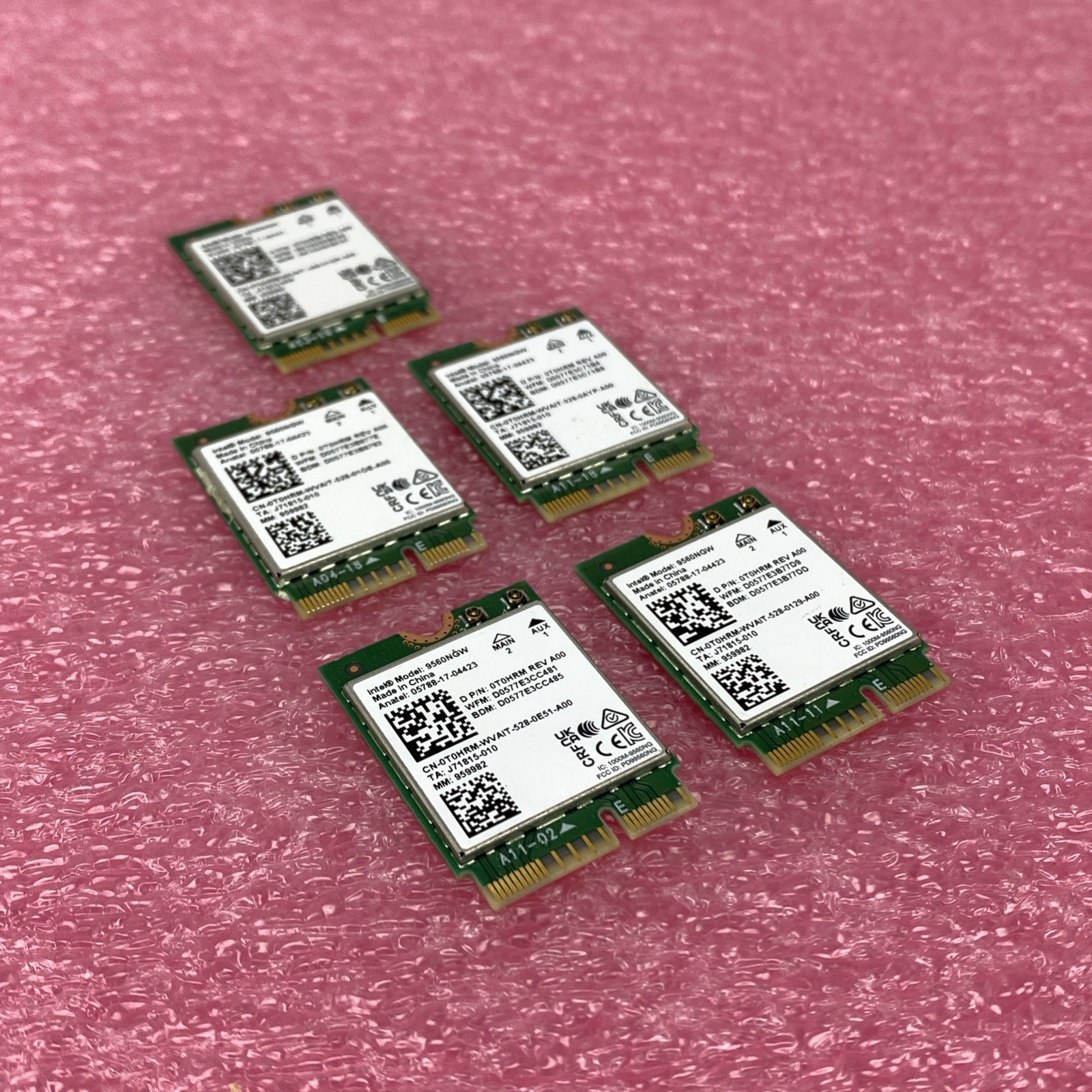 Intel 9560NGW AC 9560 Dual Band Wi-Fi 5 Bluetooth 5.1 M.2 WiFi Card Lot of 5