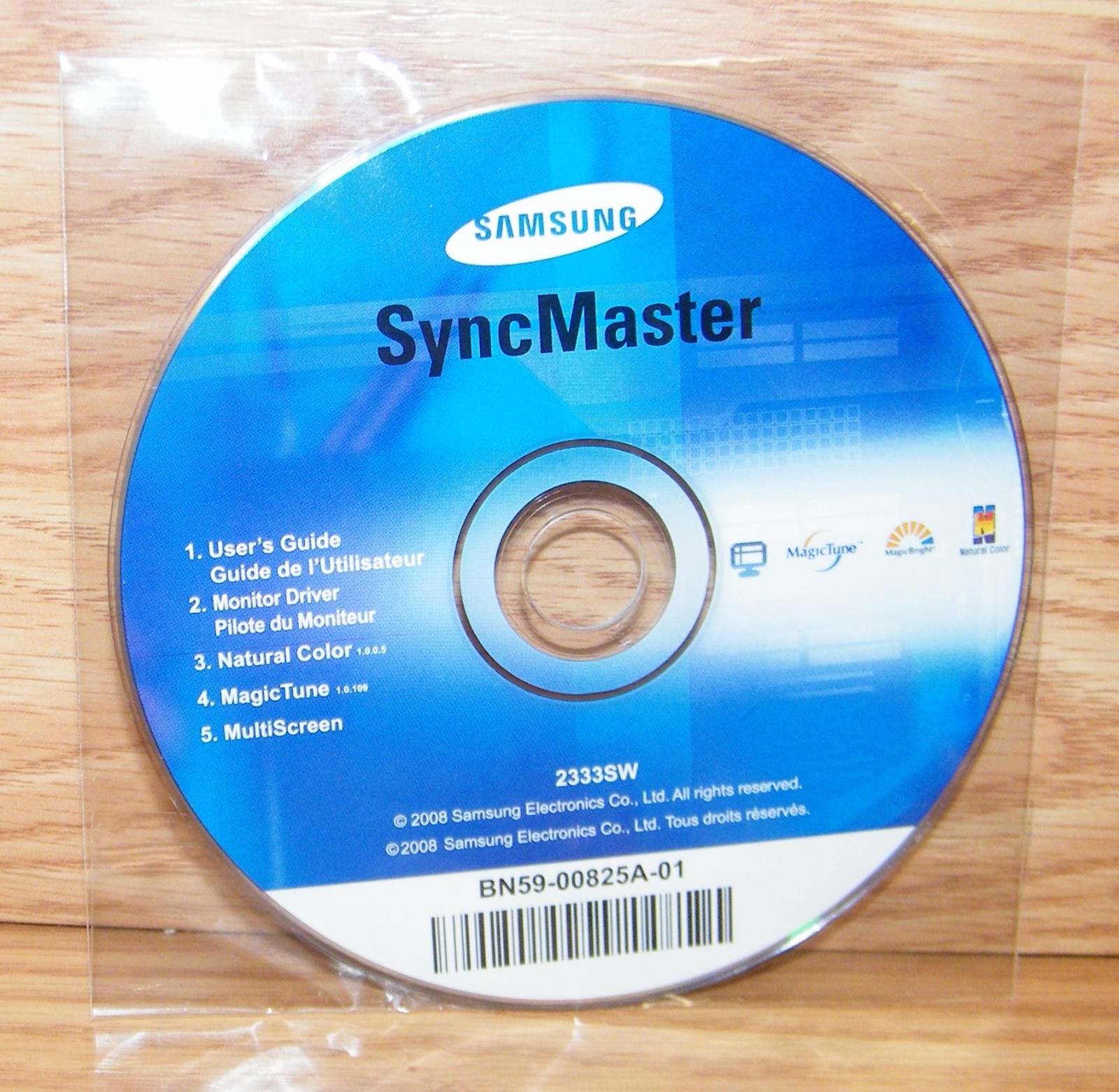 Samsung SyncMaster Software / User's Guide Disc For 2333sw Monitor **READ** 