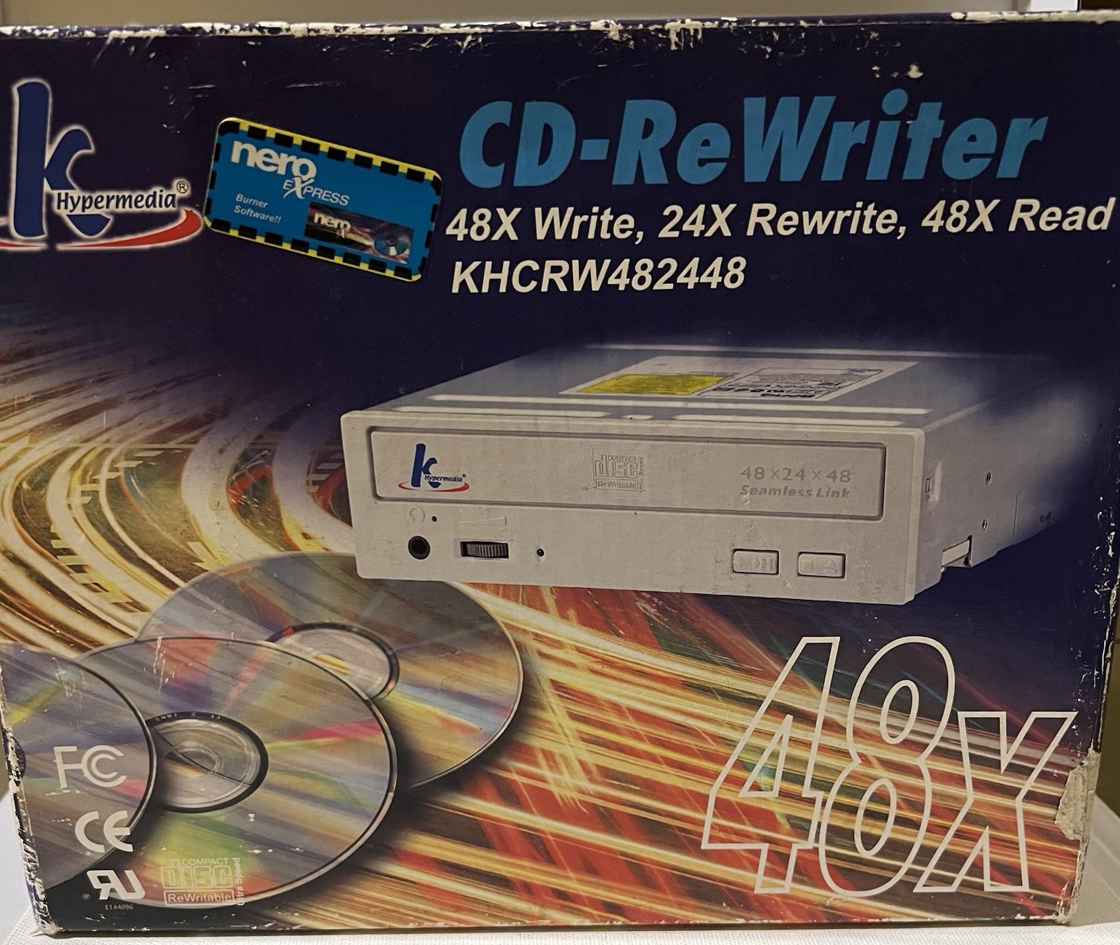 NEW-IBM 3.5 hard drive & FREE CD rewriter still sealed