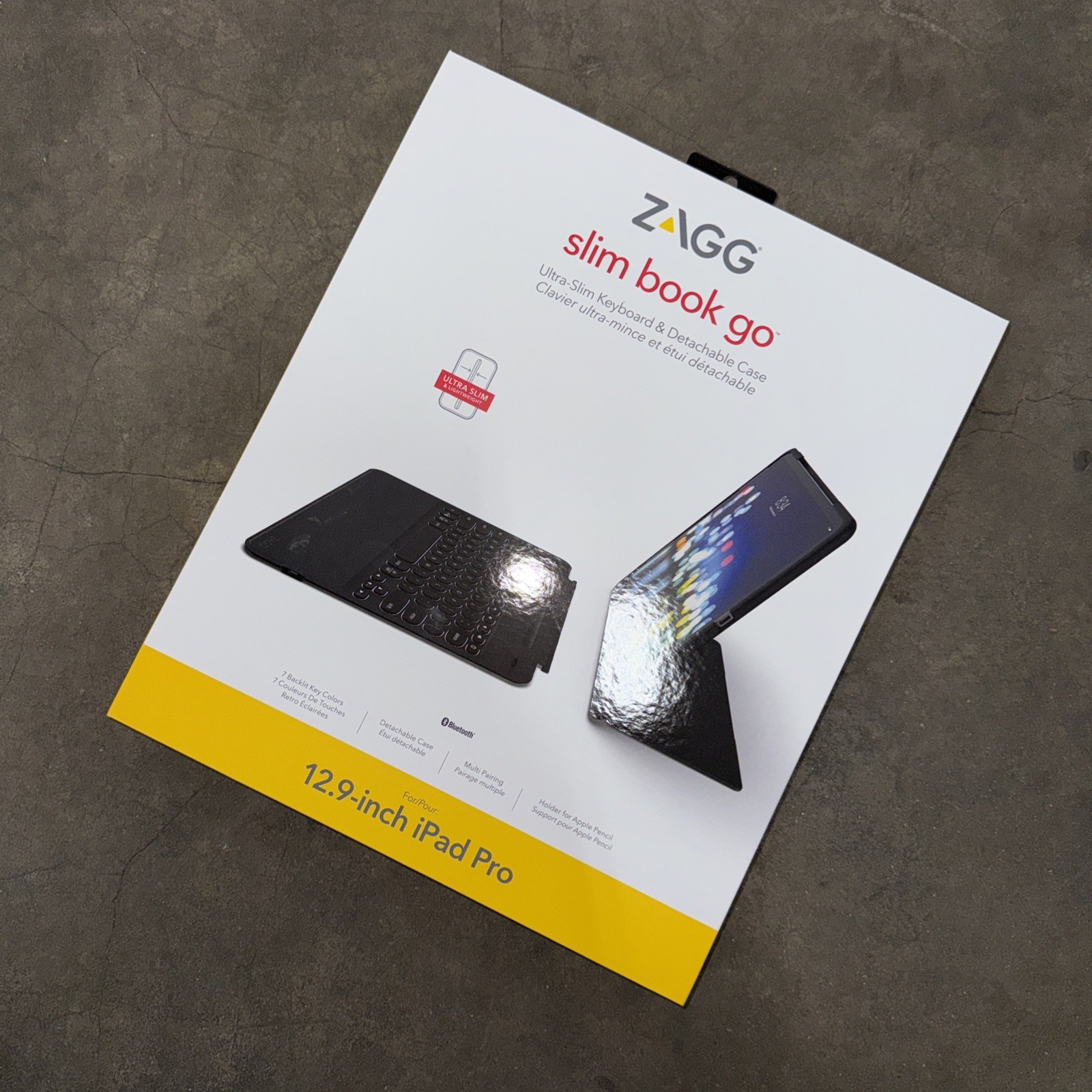 Brand New ZAGG 103302111 Apple iPad Keyboard Folio Case for 2019 iPad Pro 12.9