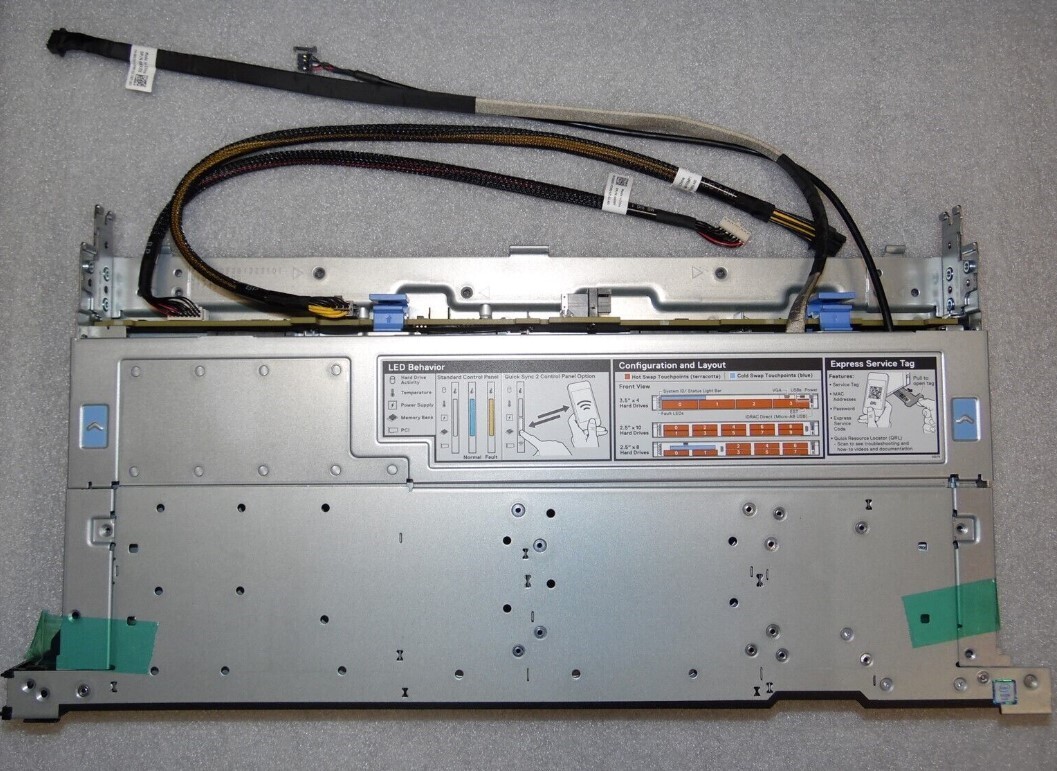 DELL EMC POWEREDGE SERVER R640 4 BAY LFF 3.5" HDD FRONT END CHASSIS KIT