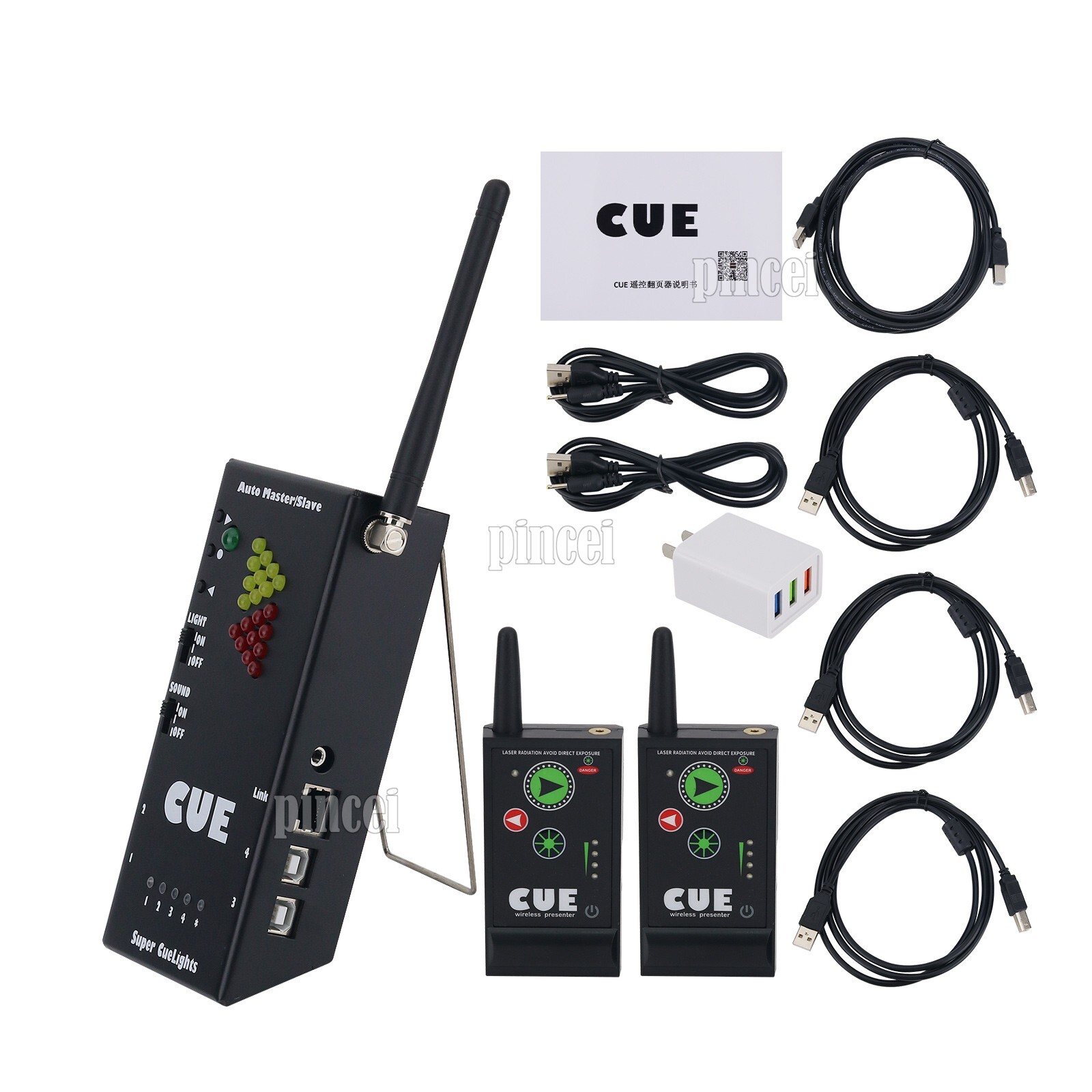 NEW- Super Cuelight Presenter Remote One Receiver and Two Transmitters