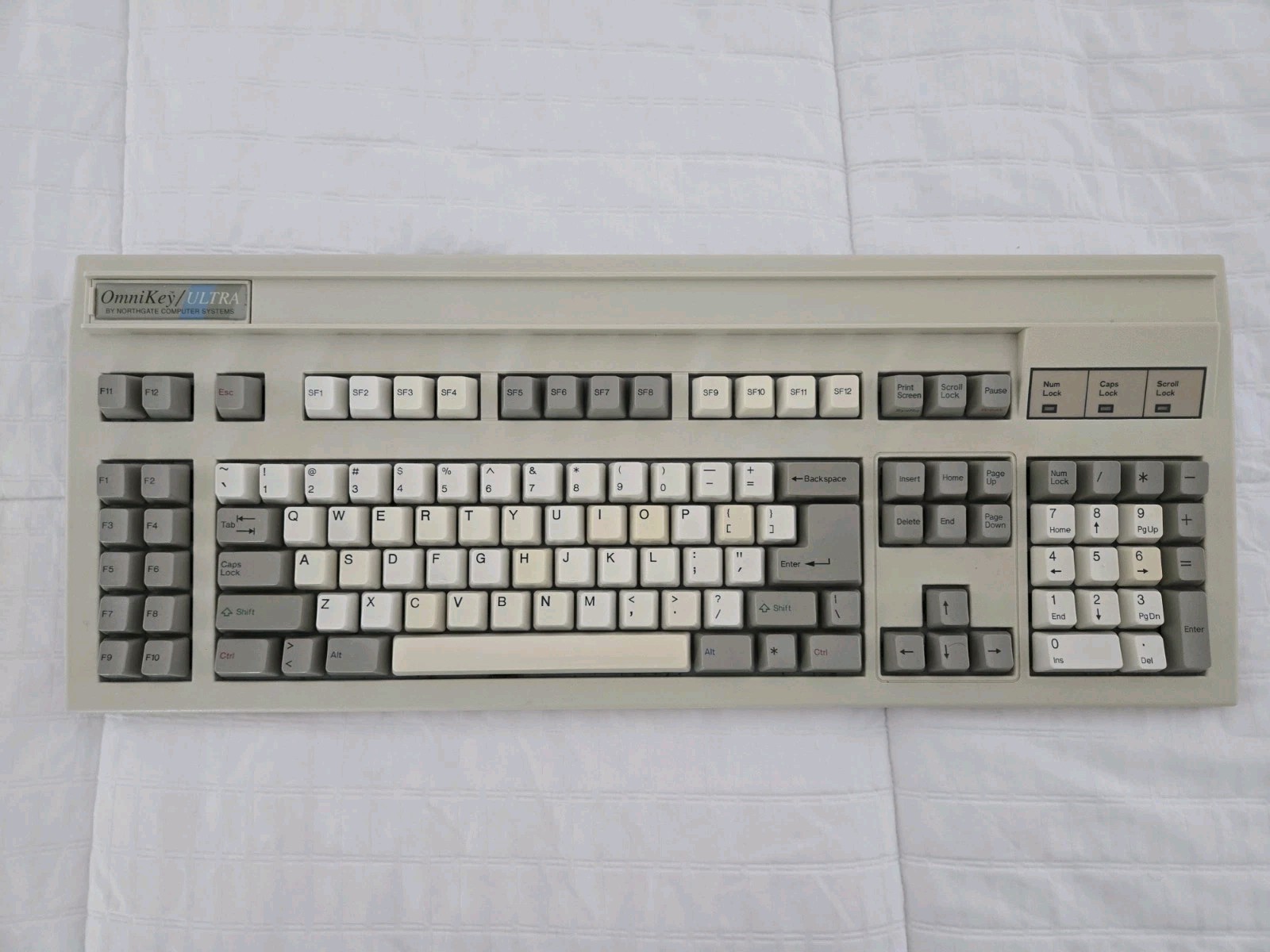 Northgate Omnikey Ultra-T Mechanical Keyboard / White Alps / Tested / (READ)