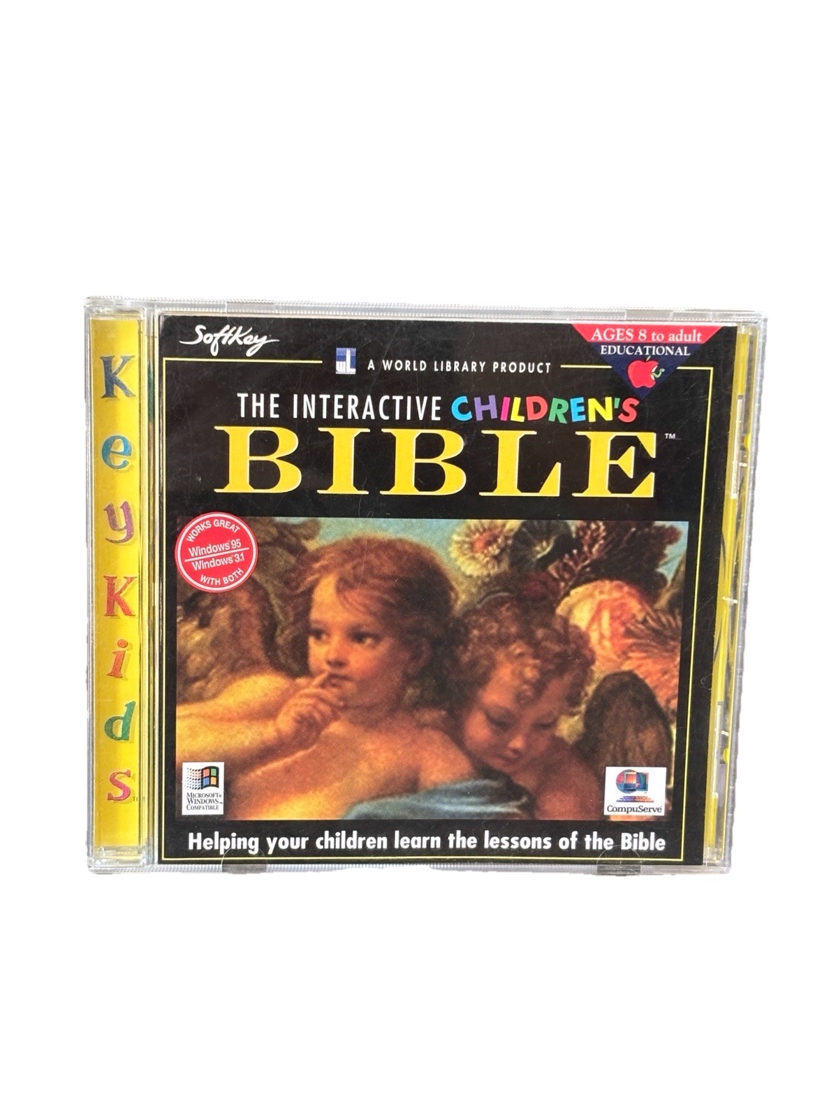 The Interactive Children’s Bible PC CD ROM Windows 95 3.1 SoftKey VTG 1996 HTF