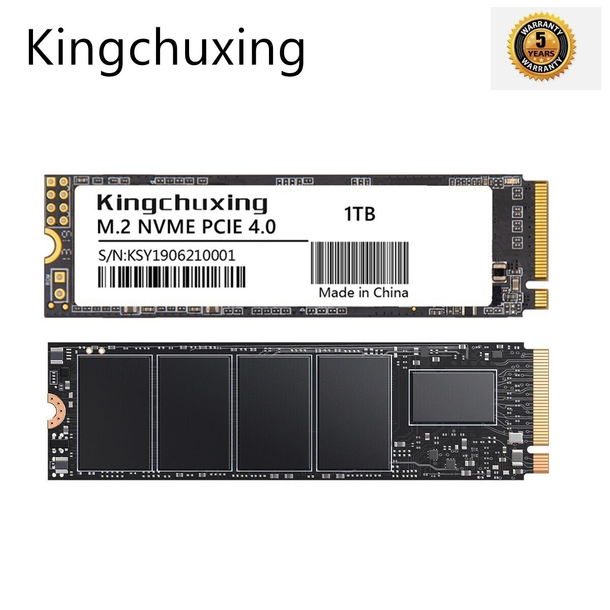 Kingchuxing 2TB Gaming SSD PCIe 4.0 NVMe M.2 Internal Solid State Drive