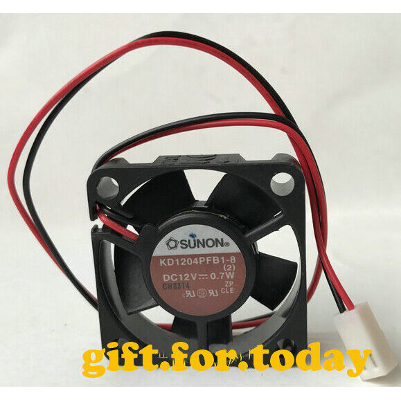 For SUNON KD1204PFB1-8 DC12V 0.7W 4CM 40*10MM 4010 2-pin Fan