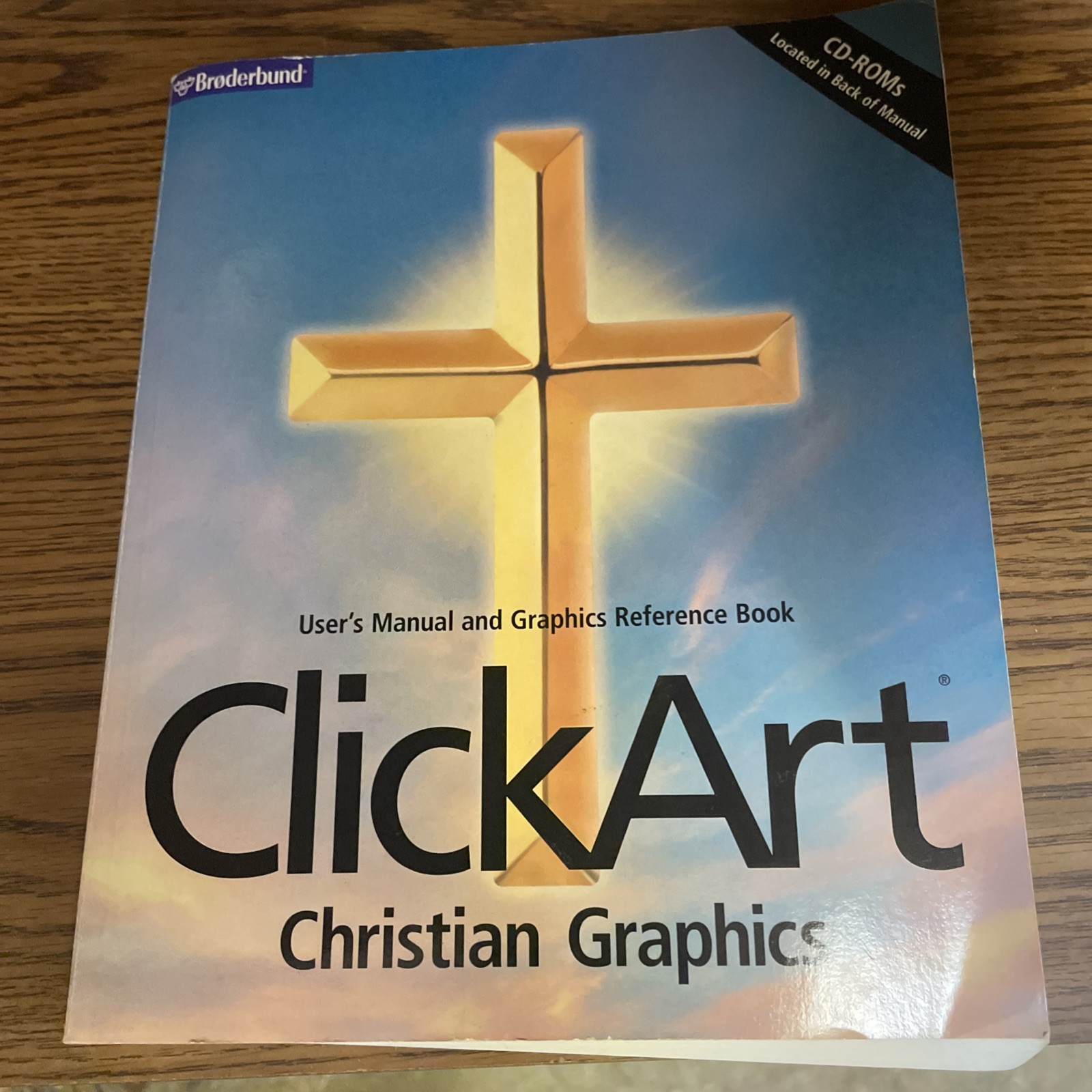 Broderbund Click Art Christian Graphics Deluxe 2 CDs & 1 Book Windows 95 / 98 