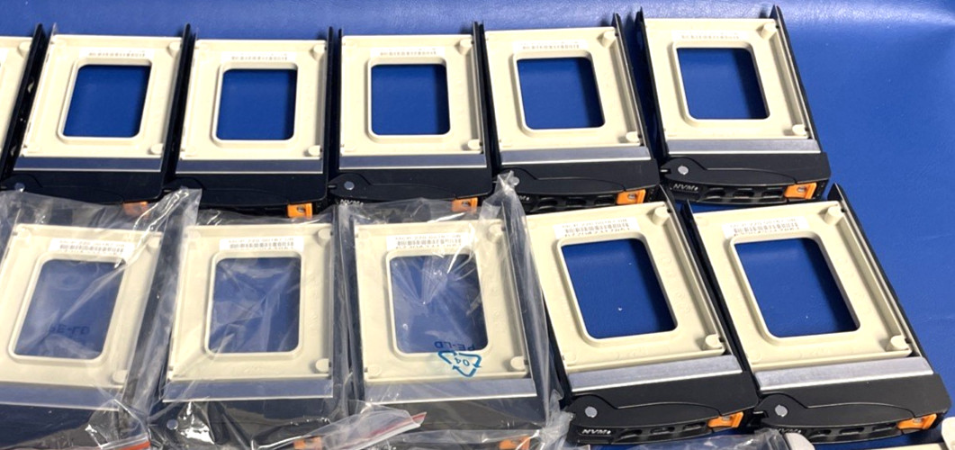 10X OEM Supermicro MCP-220-00167-0B Tool-Less 2.5" NVMe Drive Tray Caddy